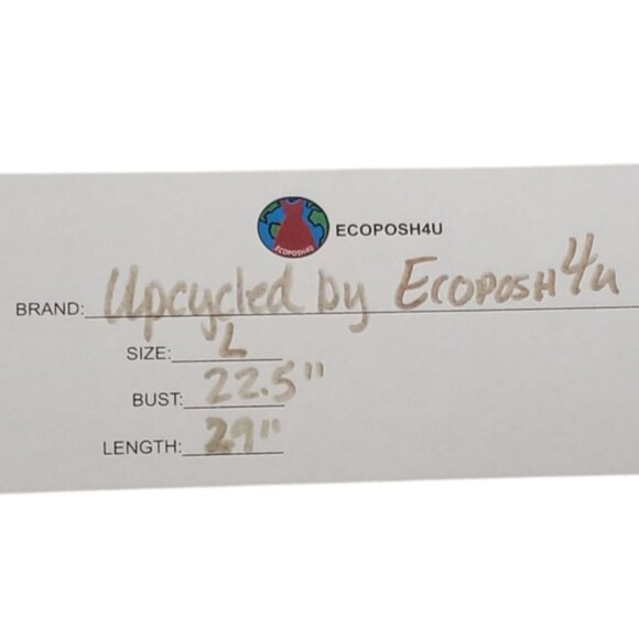 Upcycled Distressed Flannel with "Fire Piranha" Embroidered Patch Large - Picture 7 of 7